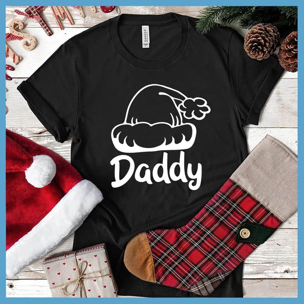 Daddy's Santa Hat Matching Family Christmas T-Shirt