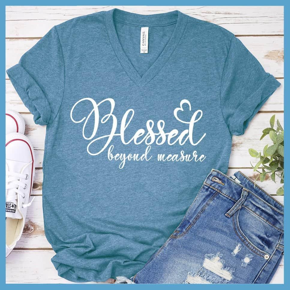 Blessed Beyond Measure V-Neck - Brooke & Belle