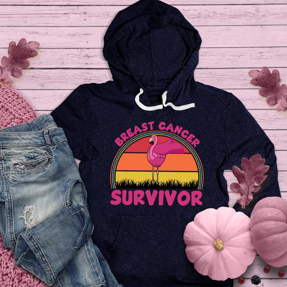 Breast Cancer Survivor Flamingo Colored Edition Hoodie - Brooke & Belle