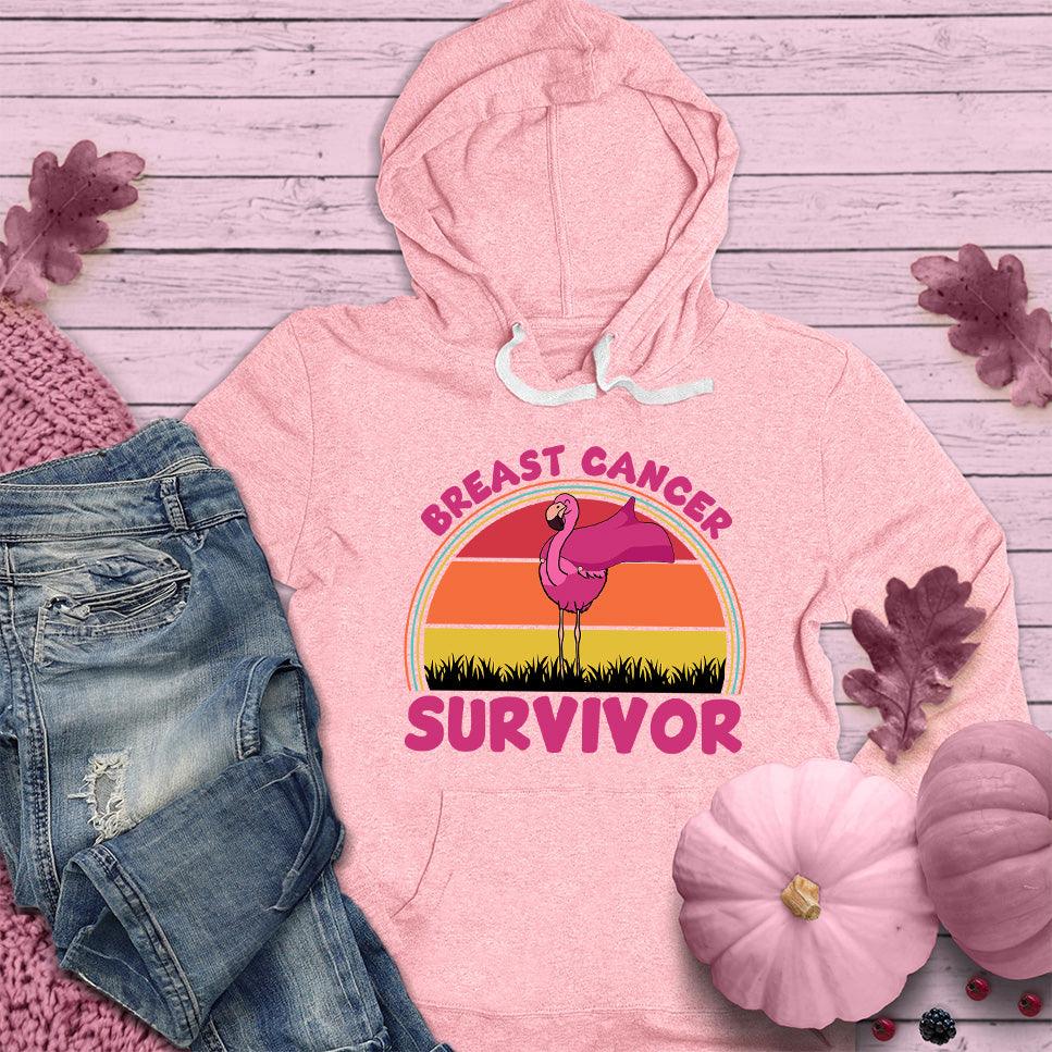 Breast Cancer Survivor Flamingo Colored Edition Hoodie - Brooke & Belle