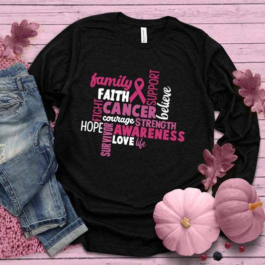 CANCER Awareness Colored Edition Long Sleeves - Brooke & Belle