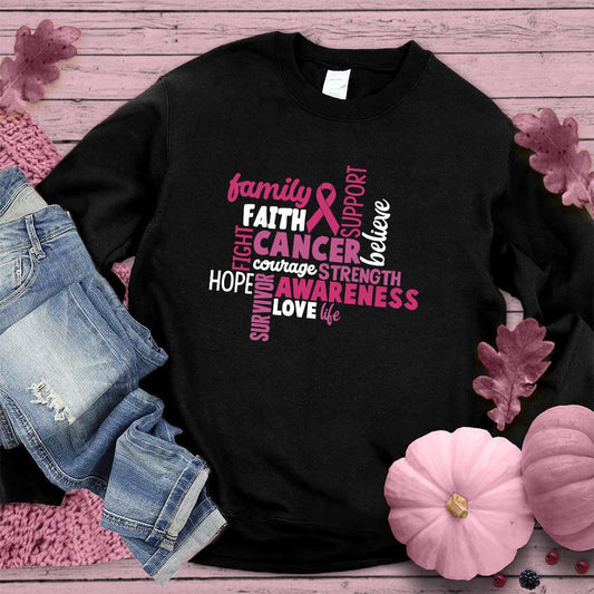 CANCER Awareness Colored Edition Sweatshirt - Brooke & Belle
