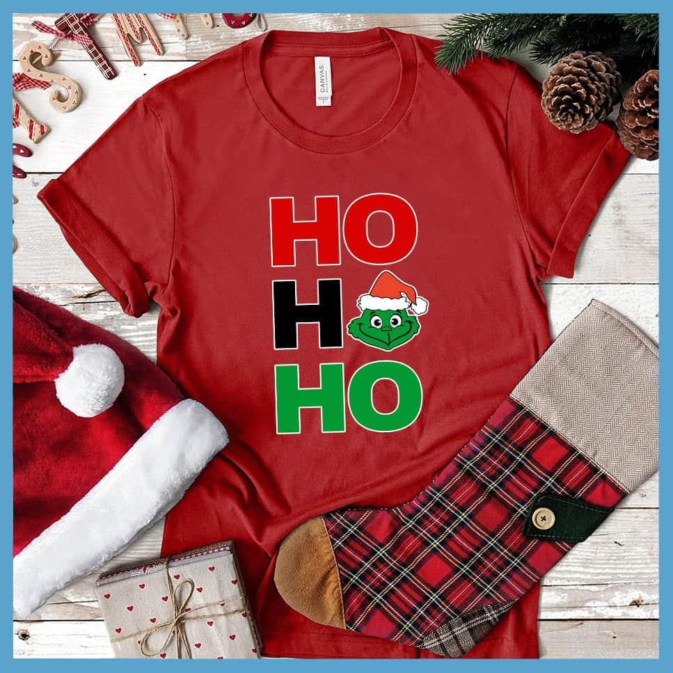 Ho Ho Ho Matching Christmas Family Colored Print T-Shirt