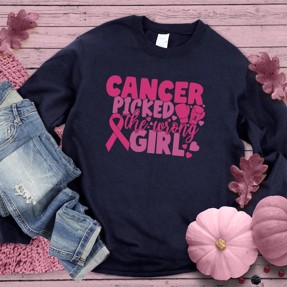 Cancer Picked The Wrong Girl Colored Edition Sweatshirt - Brooke & Belle