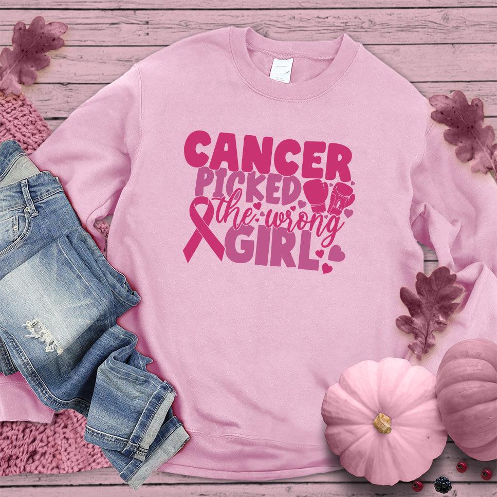 Cancer Picked The Wrong Girl Colored Edition Sweatshirt - Brooke & Belle