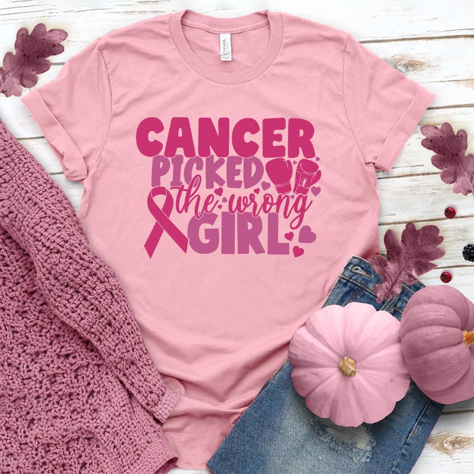 Cancer Picked The Wrong Girl Colored Edition T-Shirt - Brooke & Belle