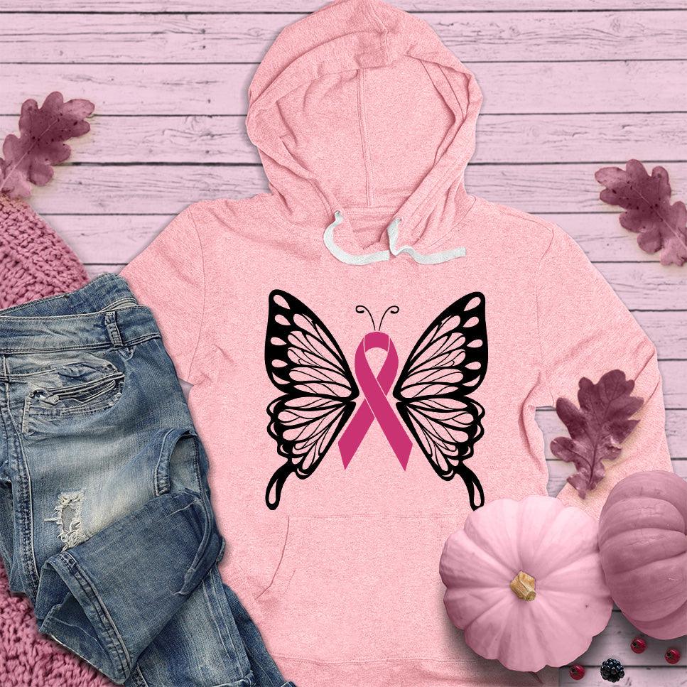 Cancer Ribbon Butterfly Colored Edition Hoodie - Brooke & Belle