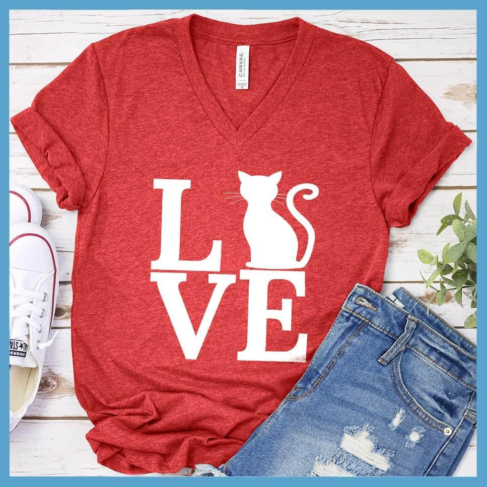 Cat Love Version 2 V-neck - Brooke & Belle