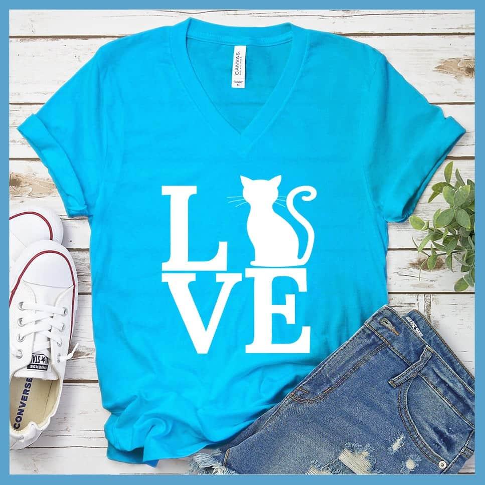 Cat Love Version 2 V-neck - Brooke & Belle