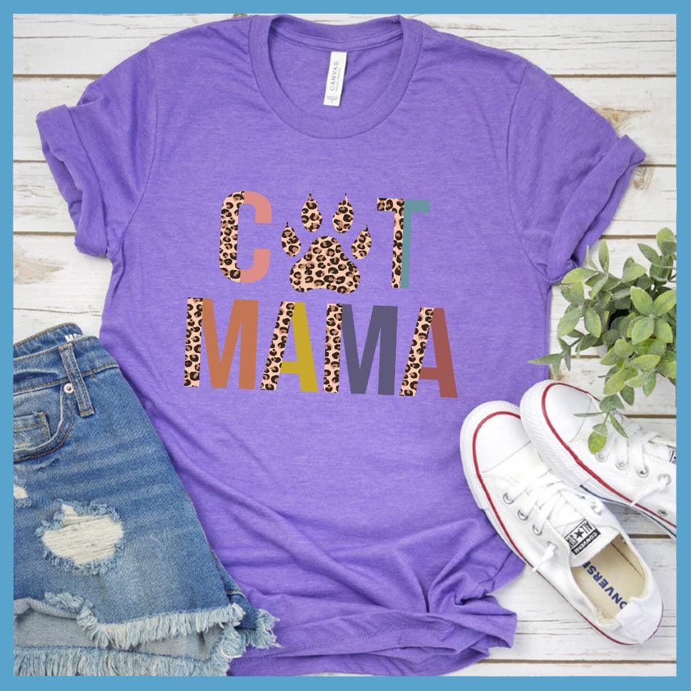 Cat Mama Colored Print T-Shirt - Brooke & Belle
