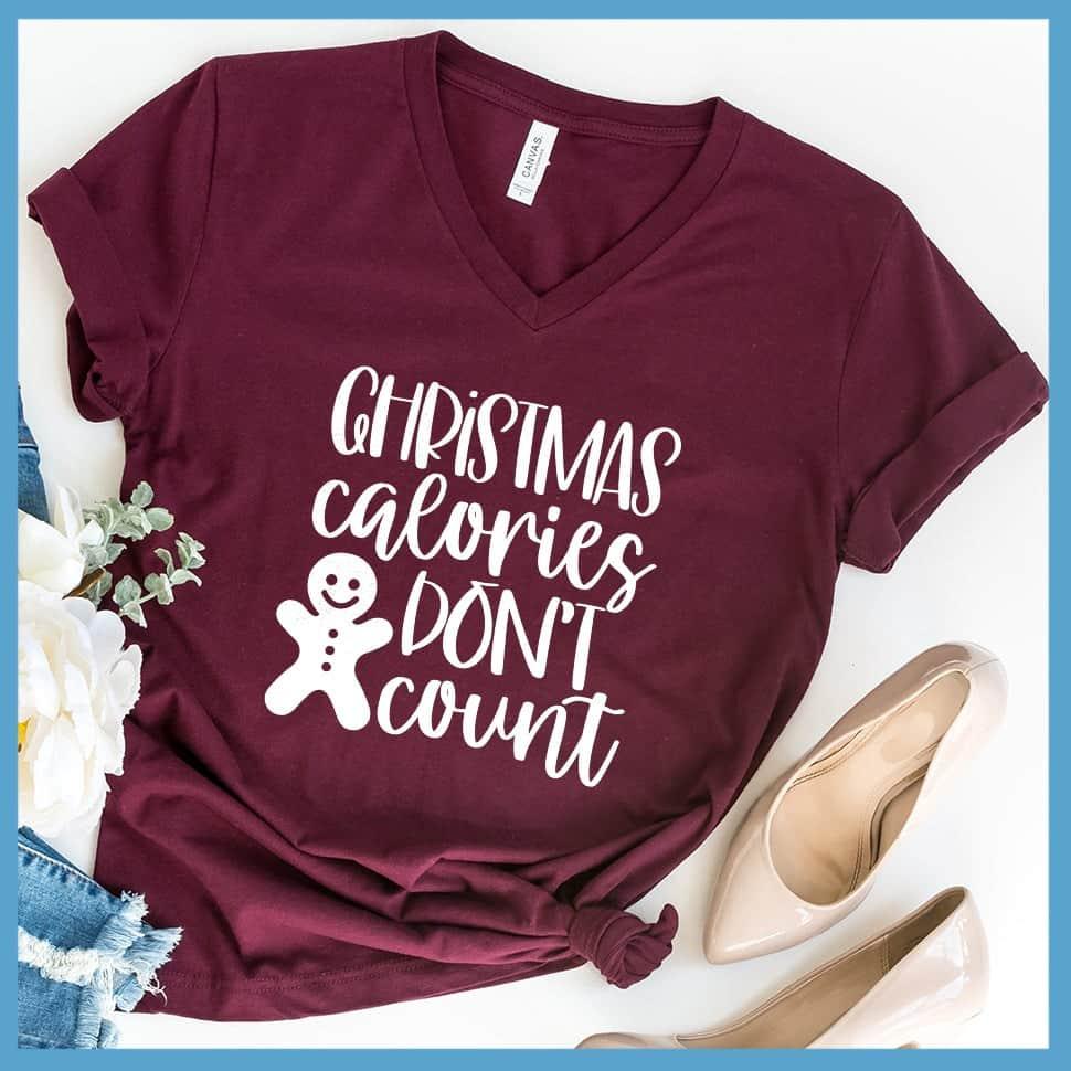 Christmas Calories Don't Count V-Neck - Brooke & Belle