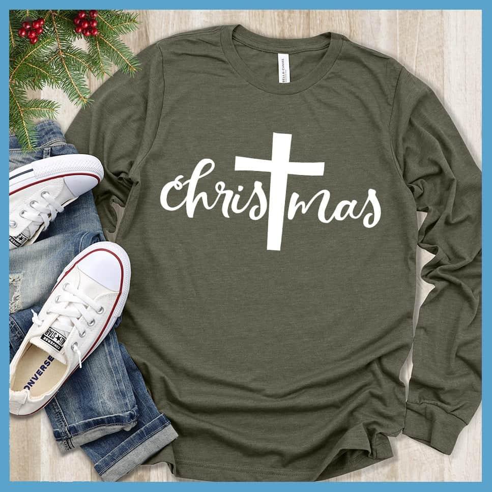 Christmas Cross Long Sleeves - Brooke & Belle