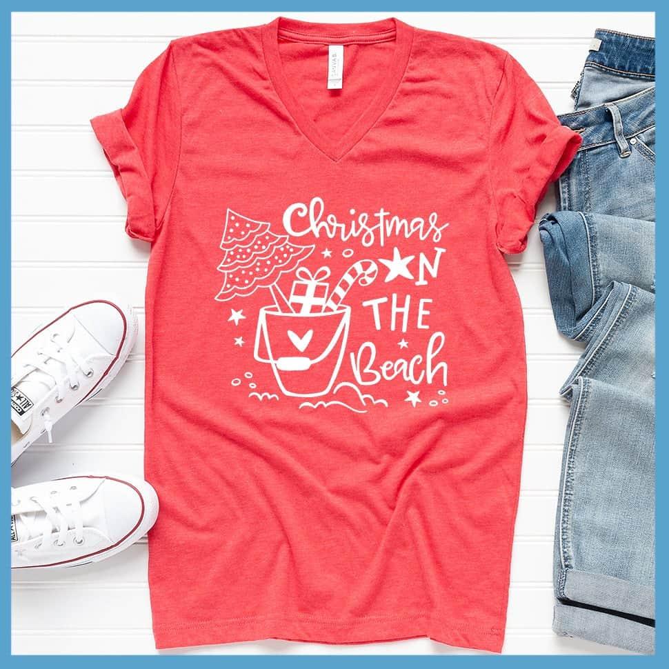 Christmas On The Beach V-Neck