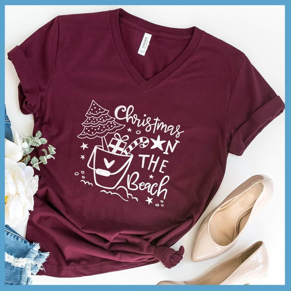 Christmas On The Beach V-Neck