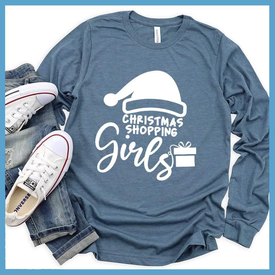 Christmas Shopping Girls Long Sleeves