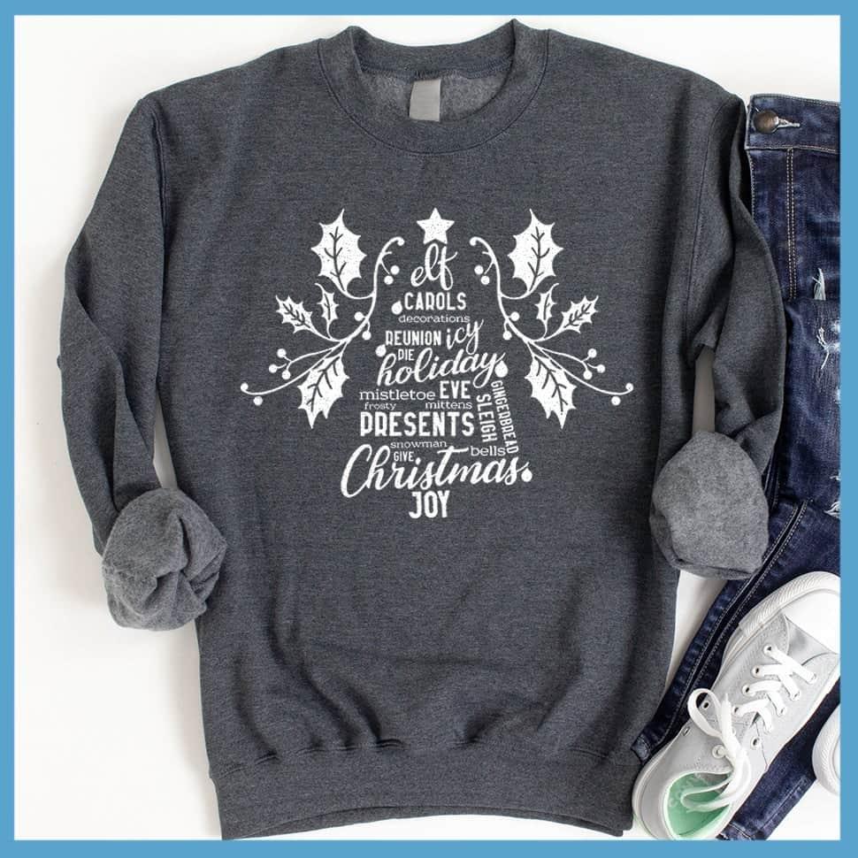 Christmas Tree Collage Sweatshirt - Brooke & Belle