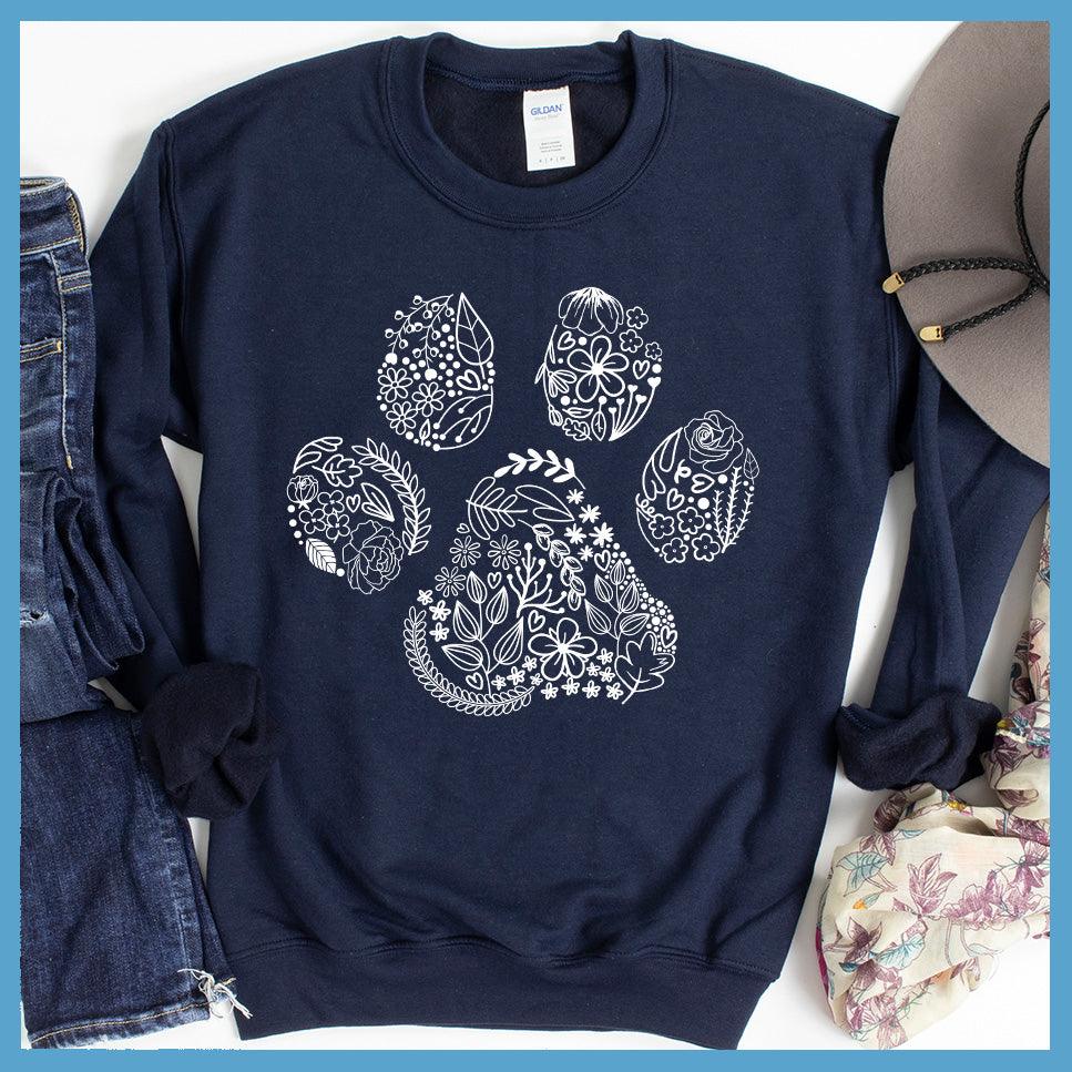 Floral Paw Sweatshirt - Brooke & Belle