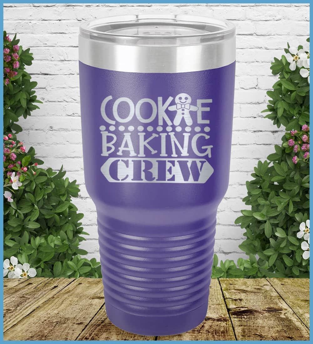 Cookie Baking Crew Tumbler Purple - Illustrated Cookie Baking Crew tumbler with playful cookie character design