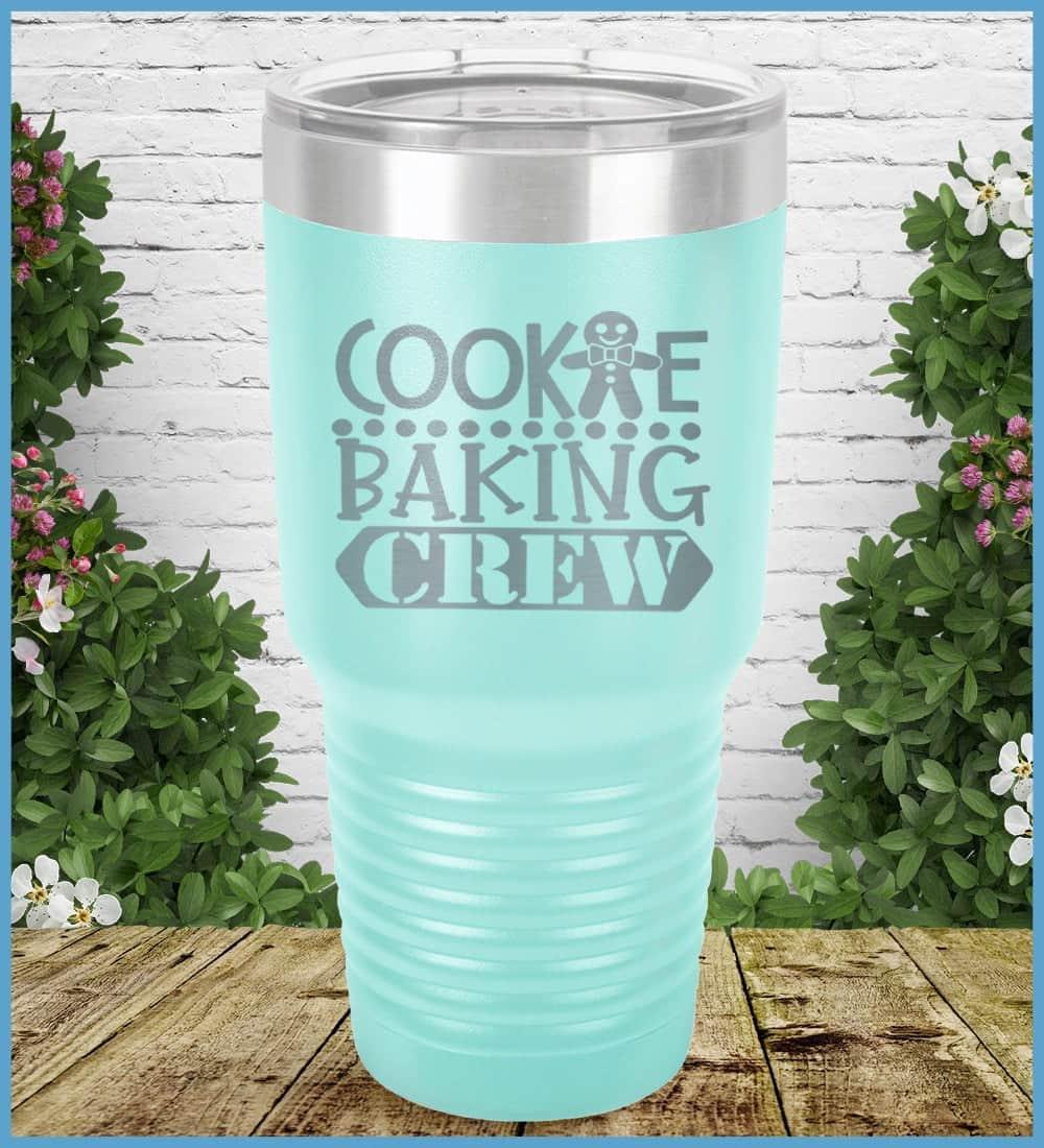 Cookie Baking Crew Tumbler Teal - Illustrated Cookie Baking Crew tumbler with playful cookie character design