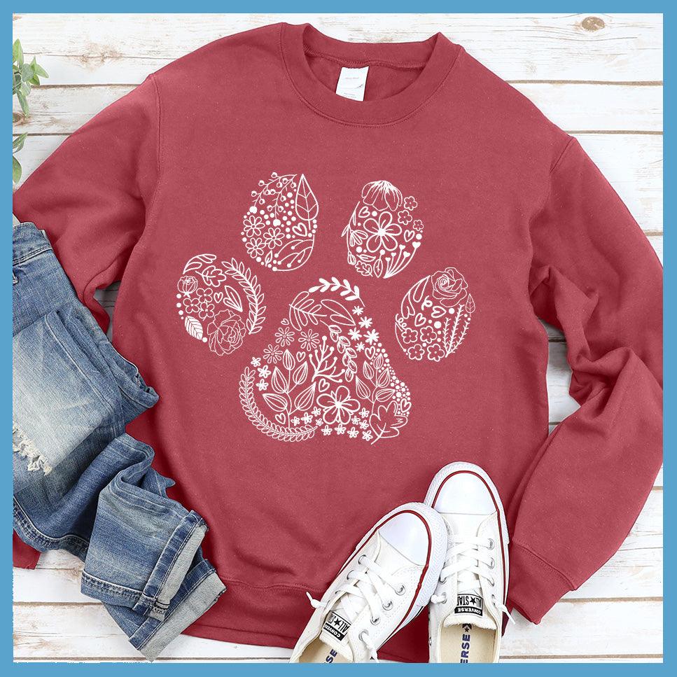 Floral Paw Sweatshirt - Brooke & Belle