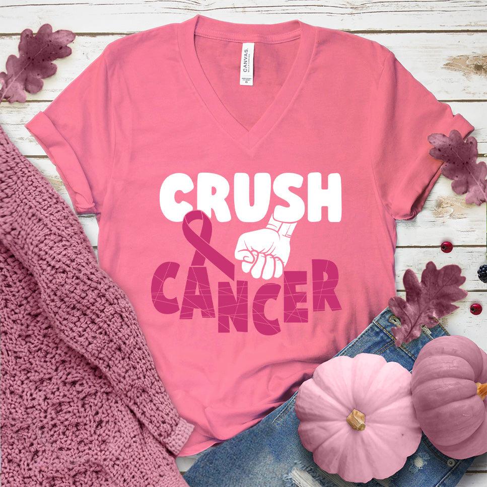 Crush Cancer Colored Edition V-Neck - Brooke & Belle