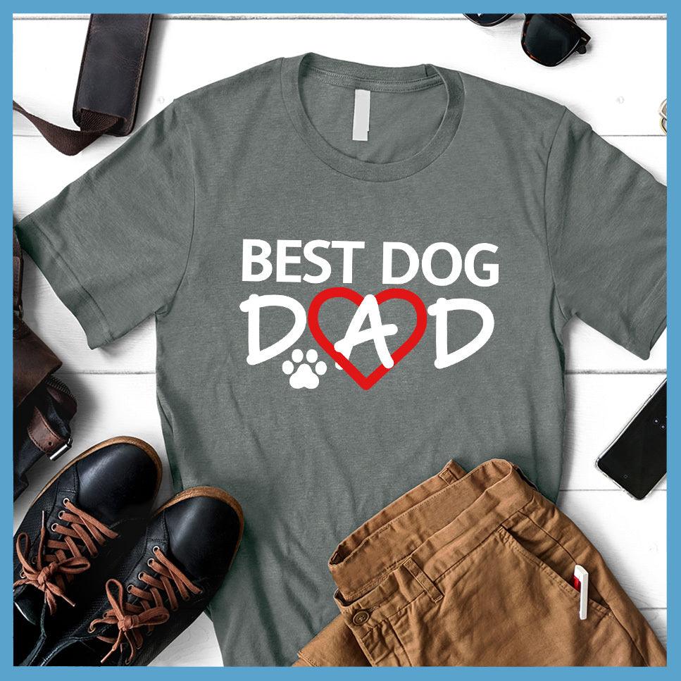 Best Dog Dad Colored Print T-Shirt - Brooke & Belle