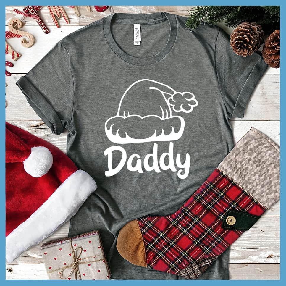 Daddy's Santa Hat Matching Family Christmas T-Shirt