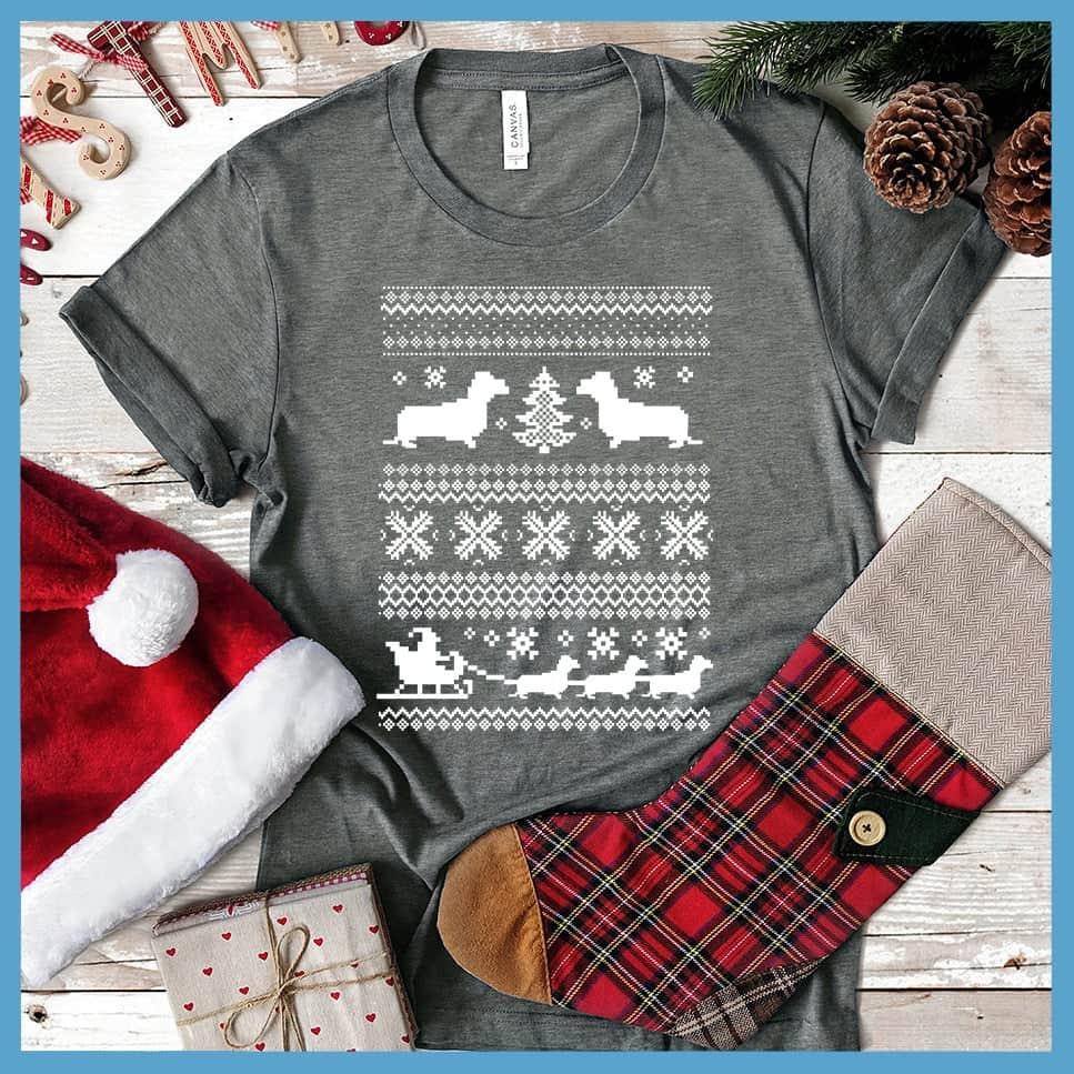Dachshunds Christmas Pattern Classic T-Shirt
