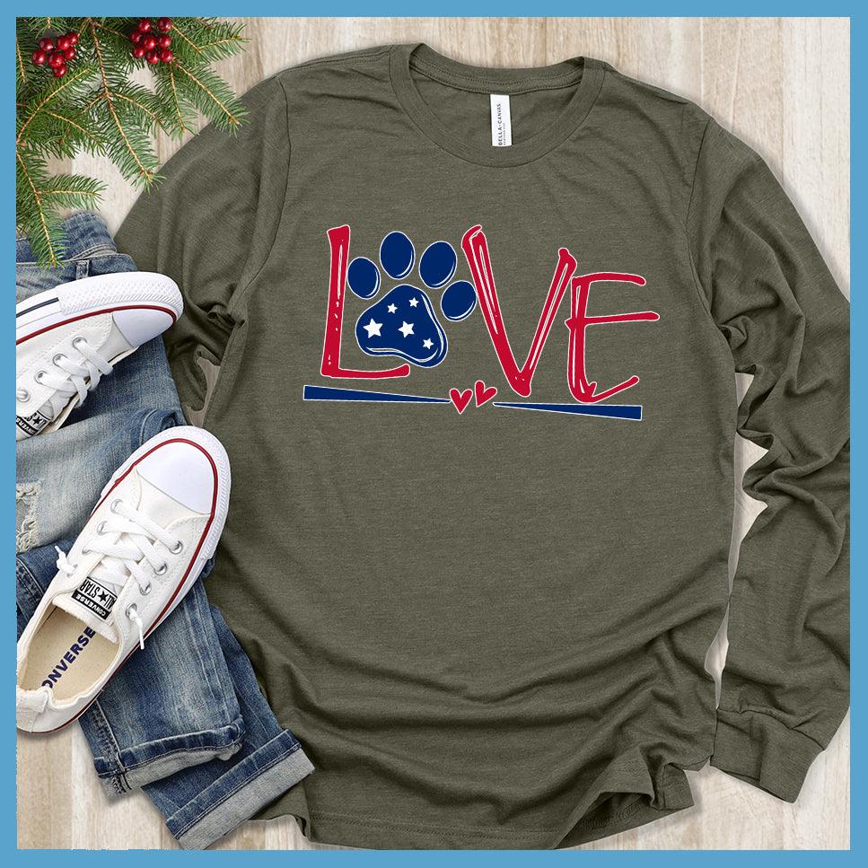 Dog Love Colored Print Version 2 Long Sleeves - Brooke & Belle