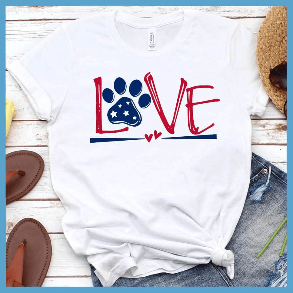 Dog Love Colored Print Version 2 T-Shirt - Brooke & Belle