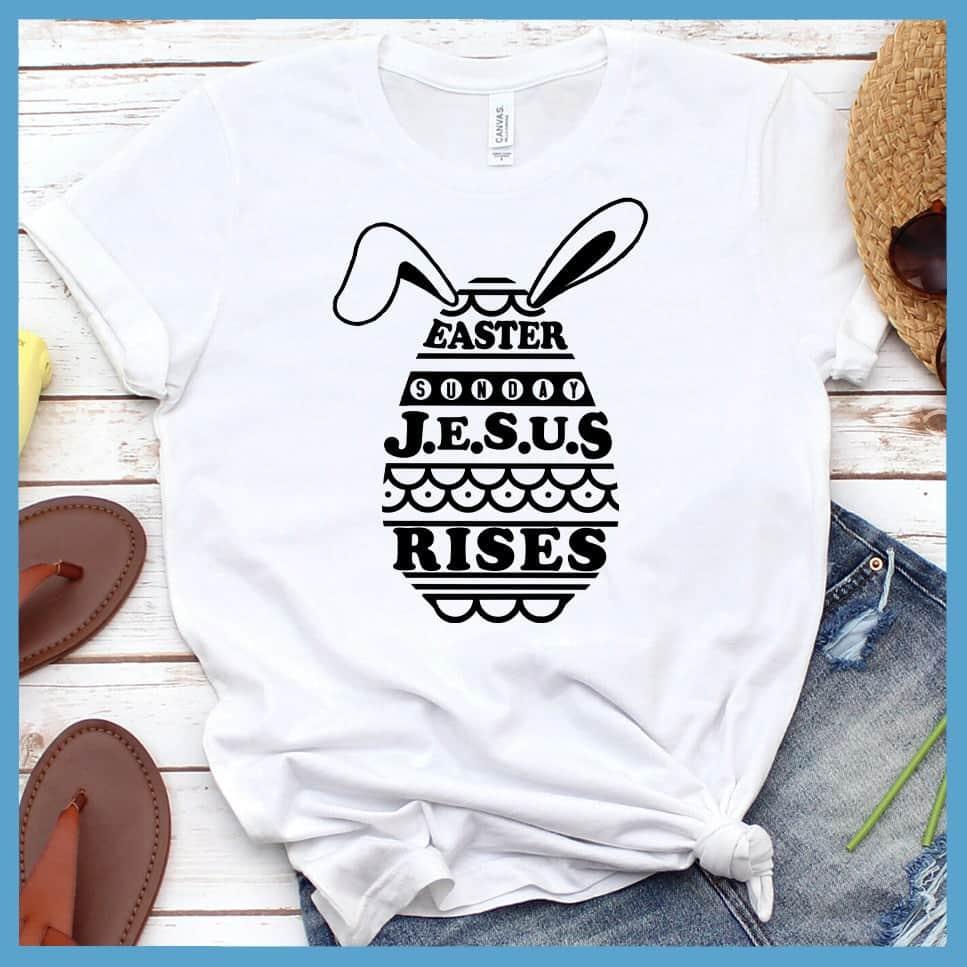 Jesus Rises - Easter Egg Bunny T-Shirt - Brooke & Belle