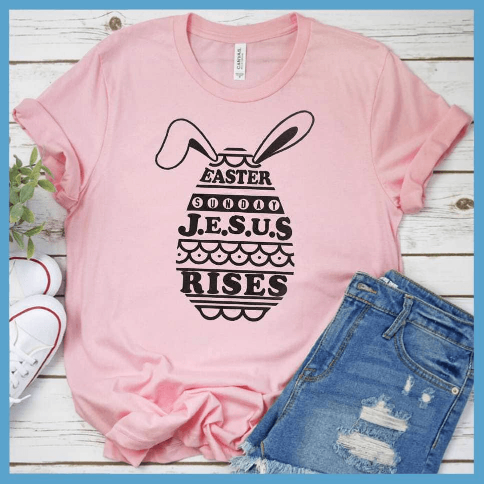Jesus Rises - Easter Egg Bunny T-Shirt - Brooke & Belle