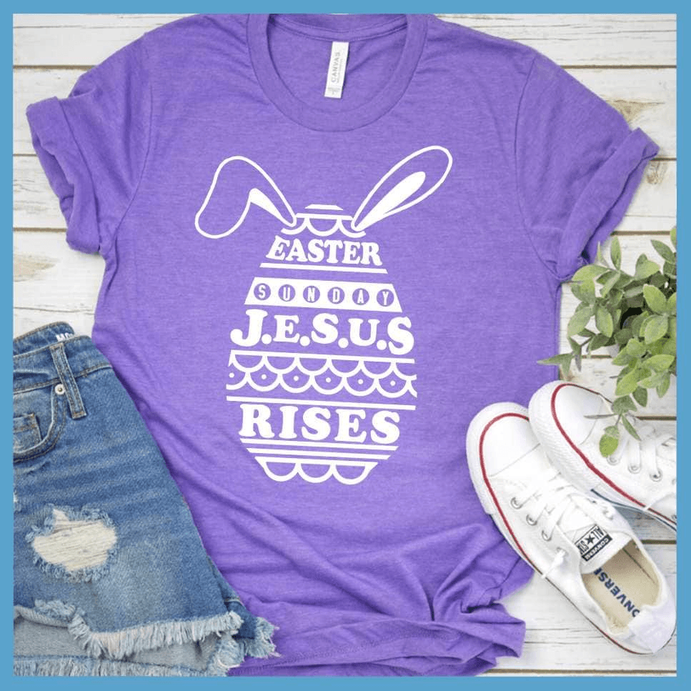Jesus Rises - Easter Egg Bunny T-Shirt - Brooke & Belle