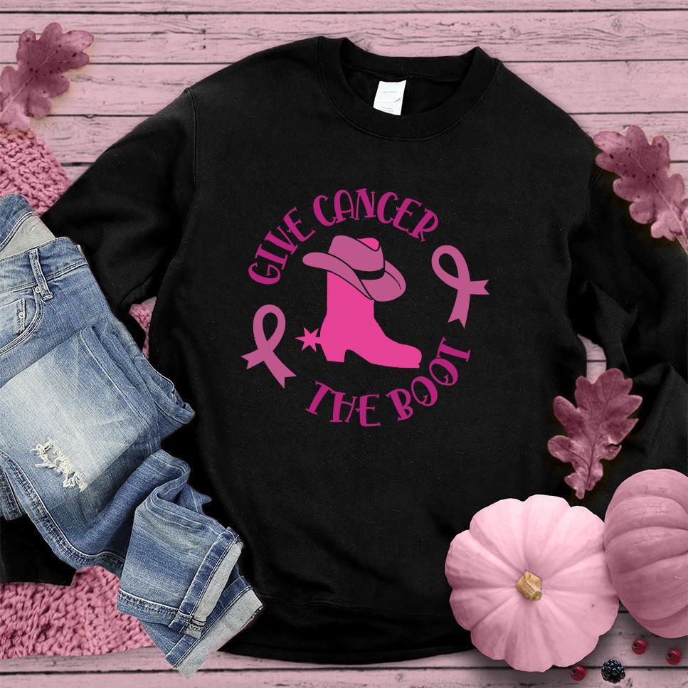 Give Cancer The Boot Version 3 Colored Edition Sweatshirt - Brooke & Belle