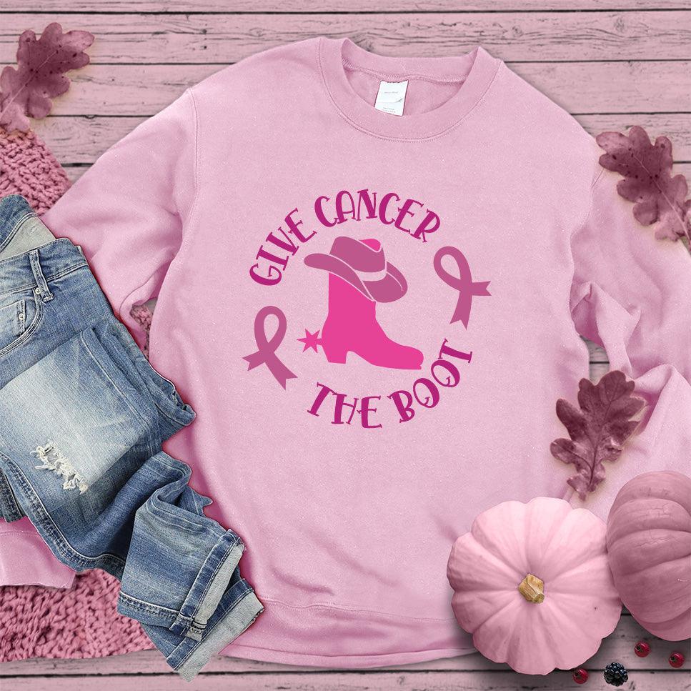 Give Cancer The Boot Version 3 Colored Edition Sweatshirt - Brooke & Belle