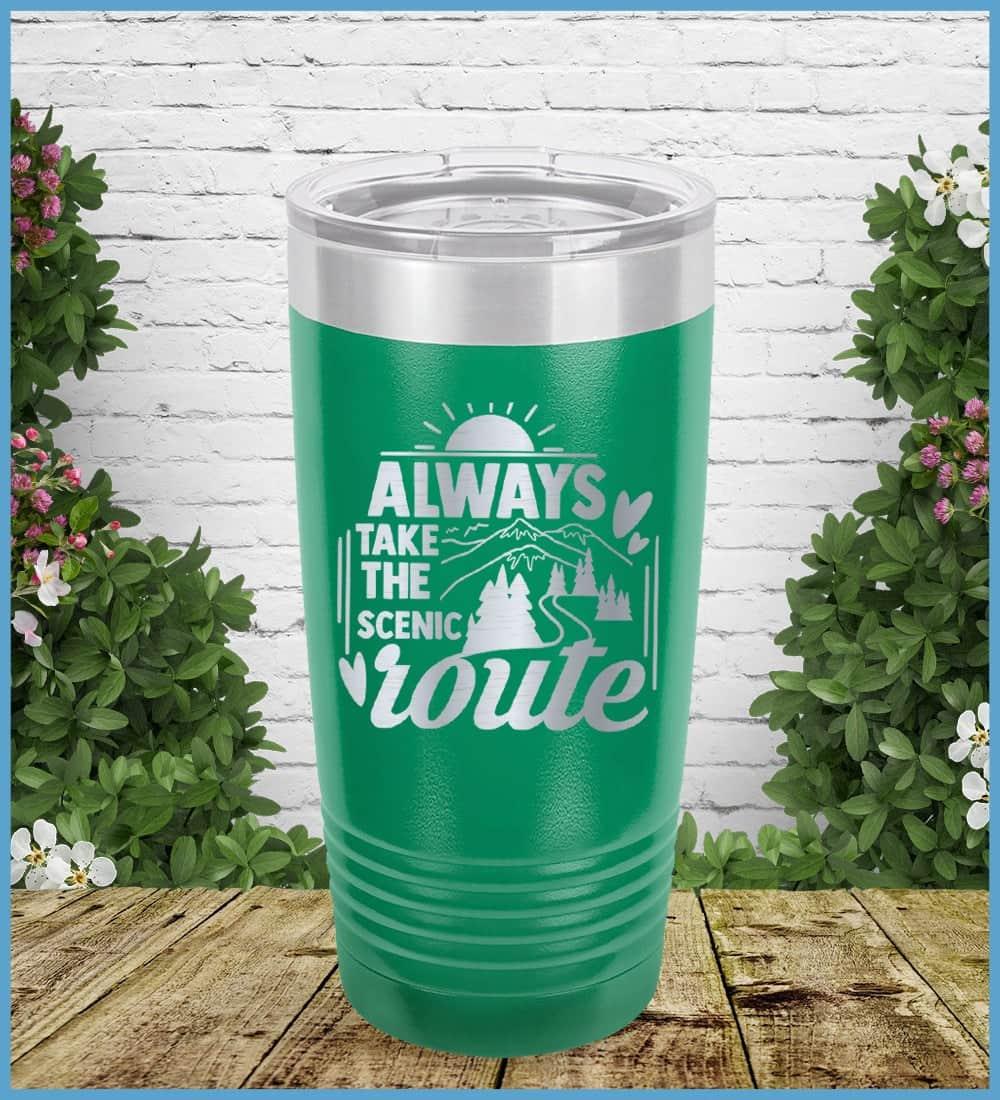 Always Take The Scenic Route Tumbler - Brooke & Belle