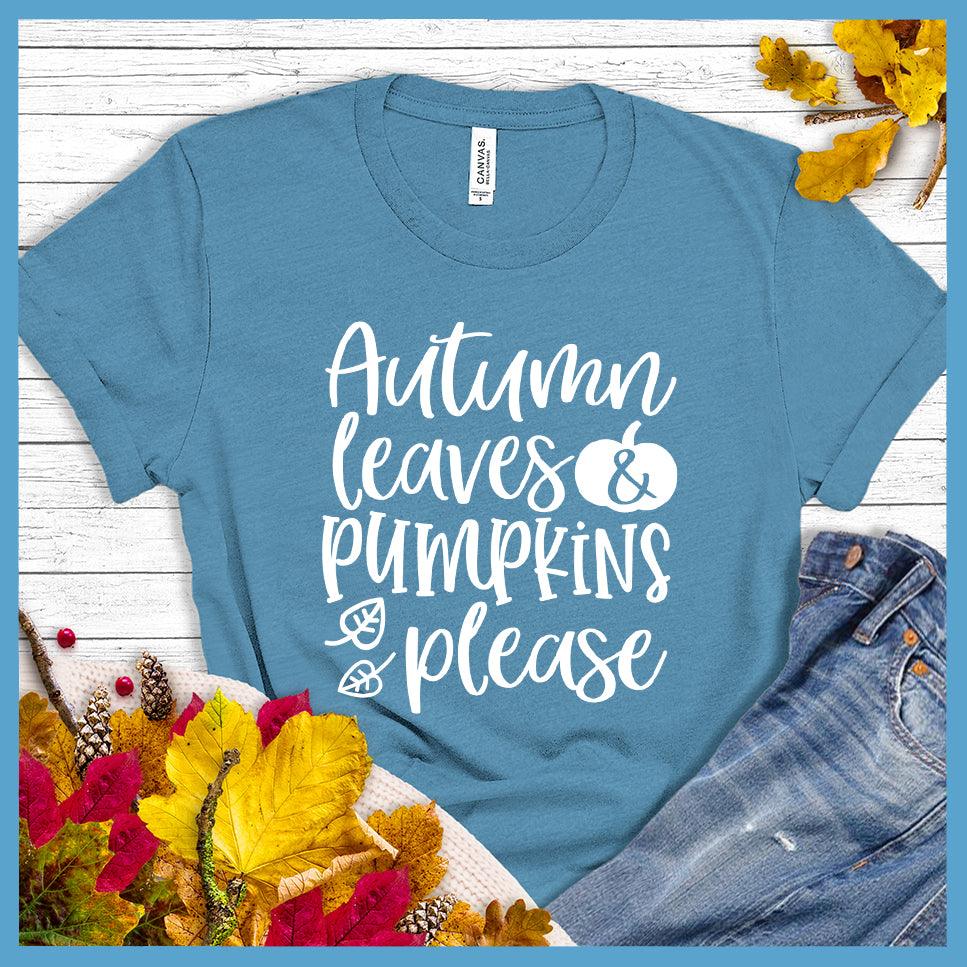 Autumn Leaves & Pumpkins Please T-Shirt - Brooke & Belle