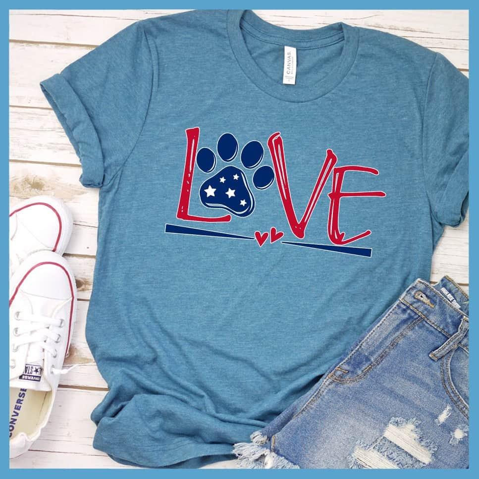 Dog Love Colored Print Version 2 T-Shirt - Brooke & Belle