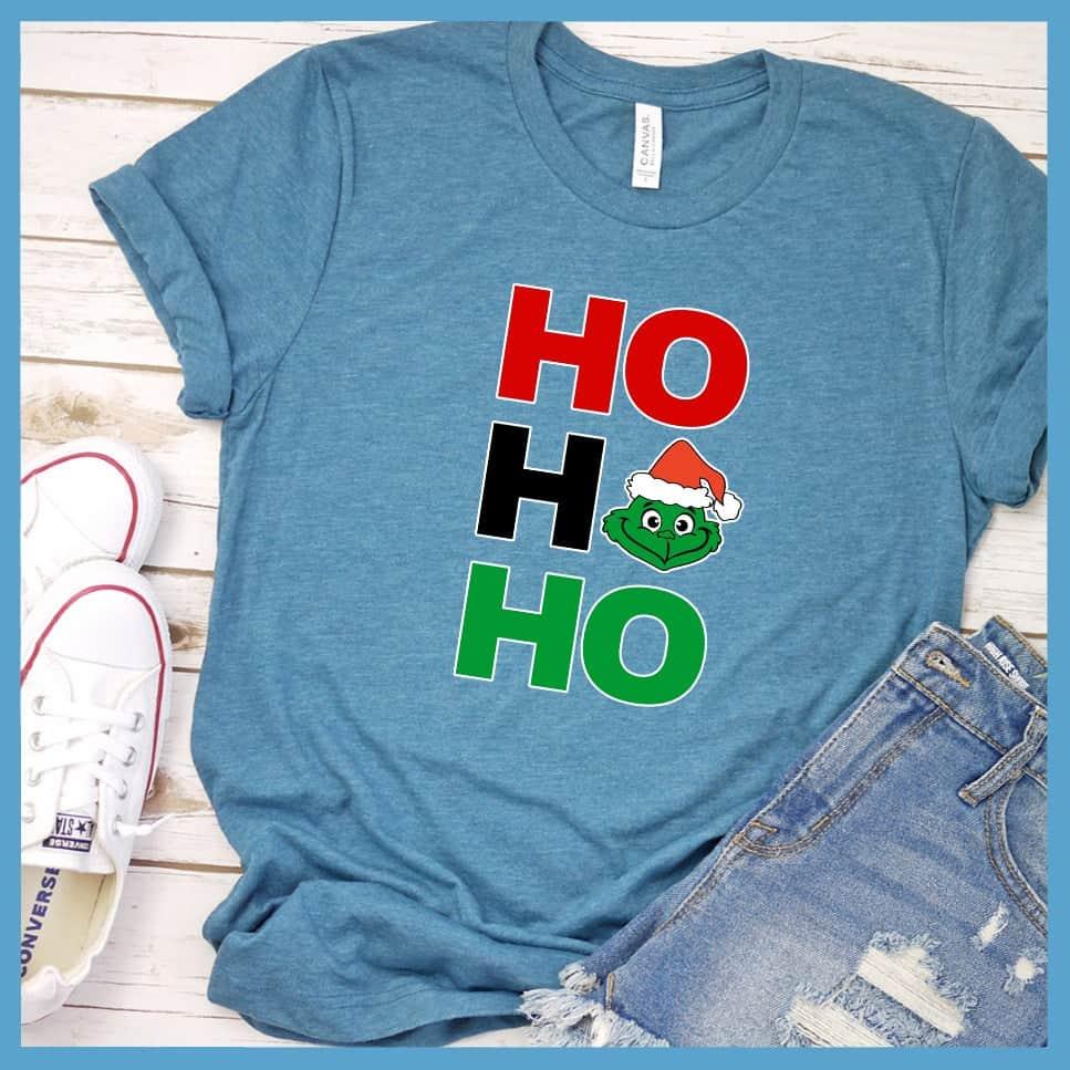 Ho Ho Ho Matching Christmas Family Colored Print T-Shirt