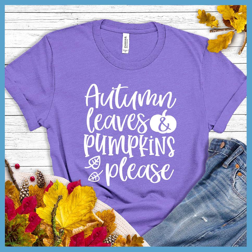 Autumn Leaves & Pumpkins Please T-Shirt - Brooke & Belle