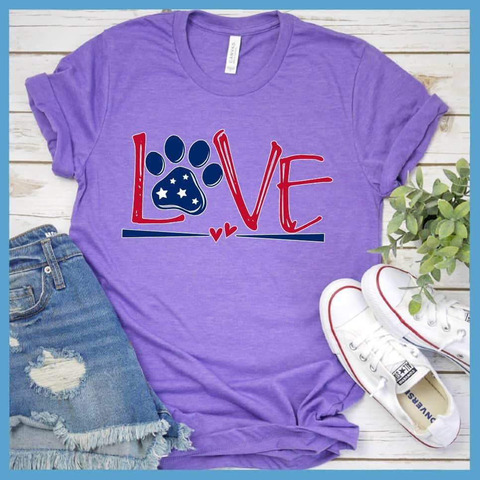 Dog Love Colored Print Version 2 T-Shirt - Brooke & Belle