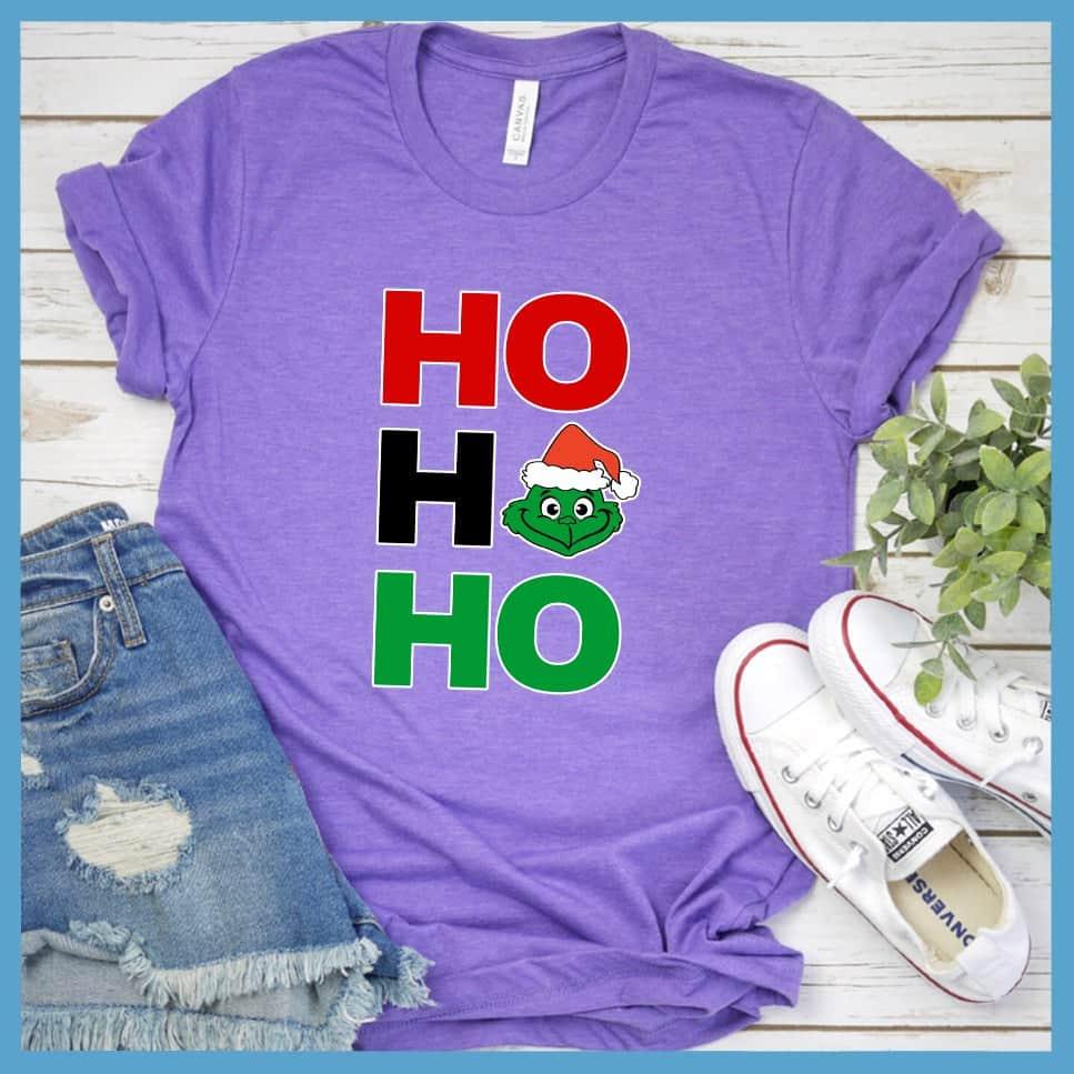 Ho Ho Ho Matching Christmas Family Colored Print T-Shirt