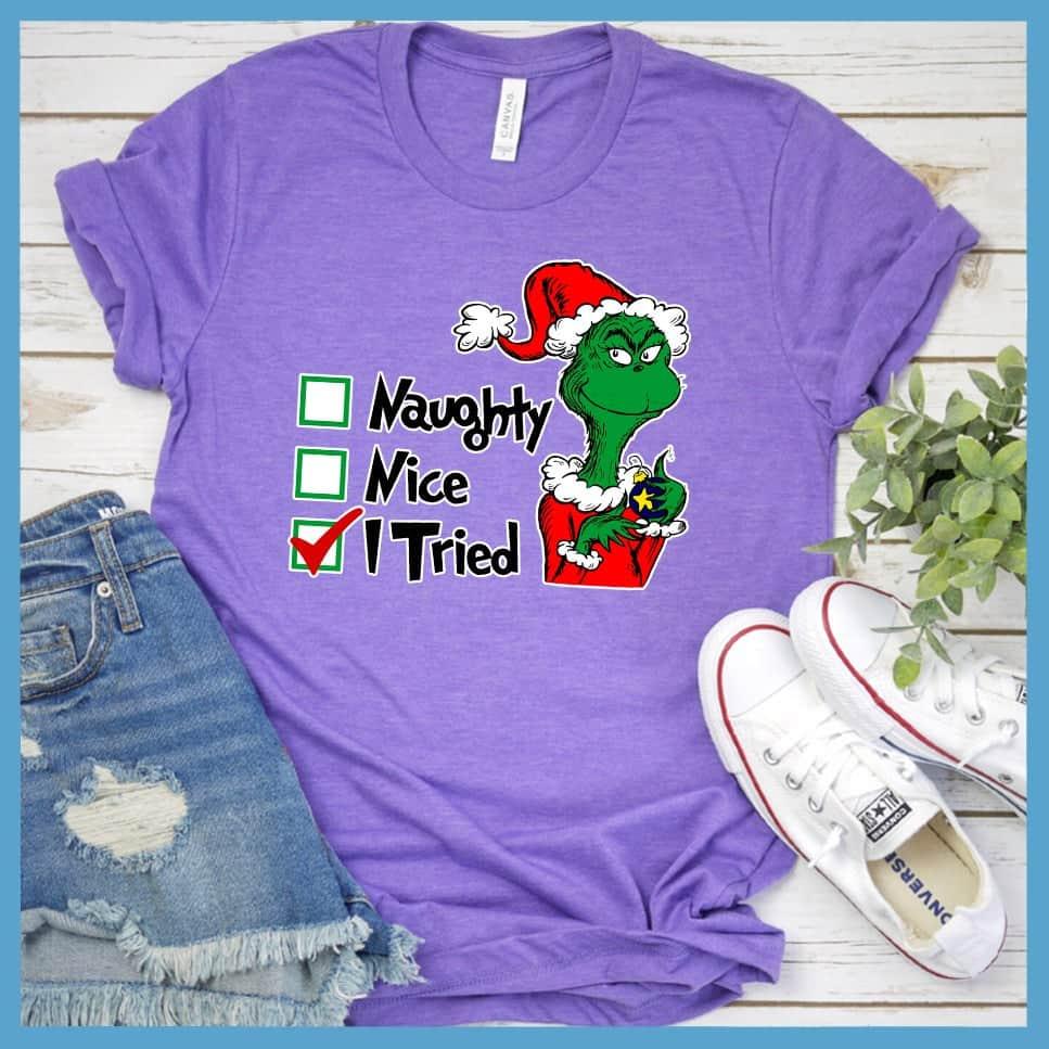 I Tried Matching Christmas Family Colored Print T-Shirt - Brooke & Belle