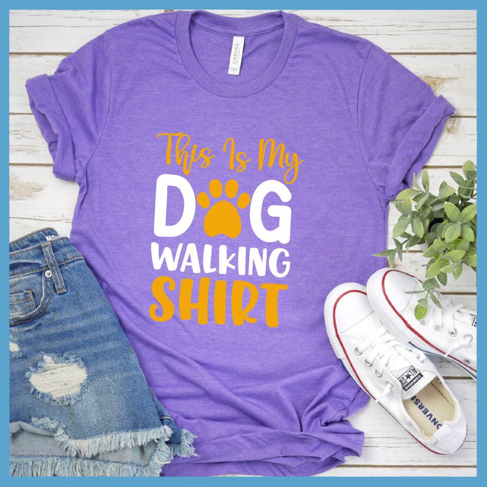 This Is My Dog Walking Shirt Colored Print T-Shirt