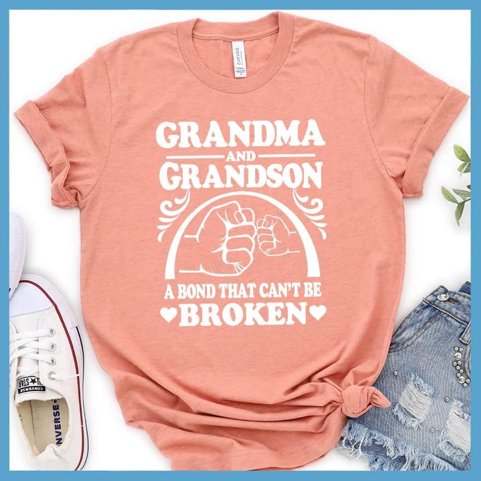 Grandma And Grandson A Bond That Can't Be Broken Version 2 T-Shirt - Brooke & Belle