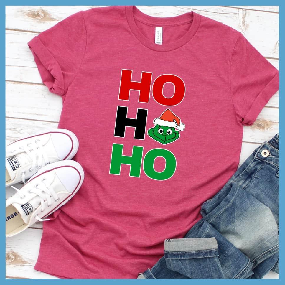 Ho Ho Ho Matching Christmas Family Colored Print T-Shirt