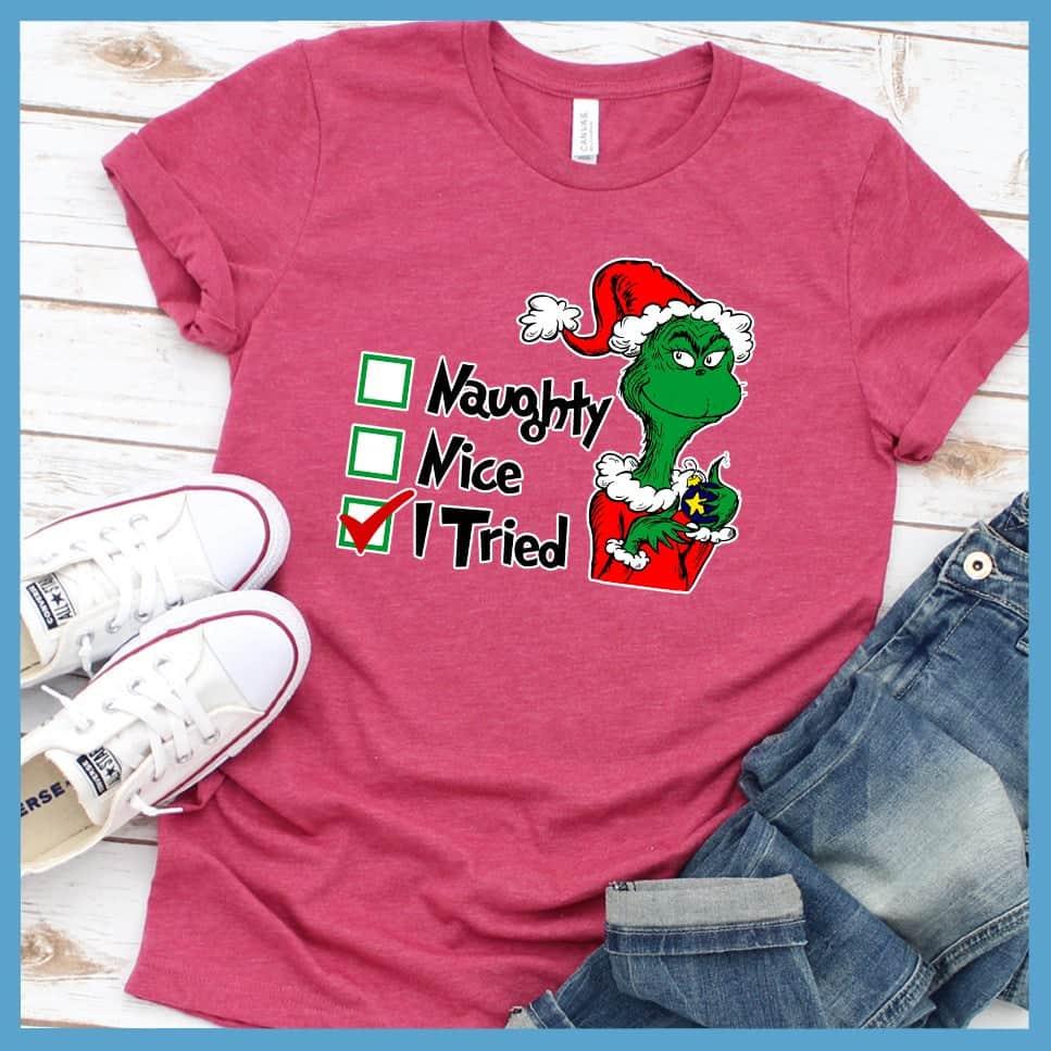 I Tried Matching Christmas Family Colored Print T-Shirt - Brooke & Belle