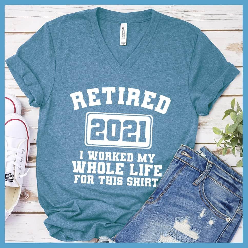 Retired 2021 V-neck - Brooke & Belle