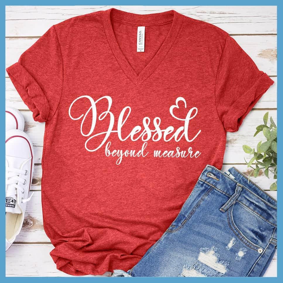 Blessed Beyond Measure V-Neck - Brooke & Belle