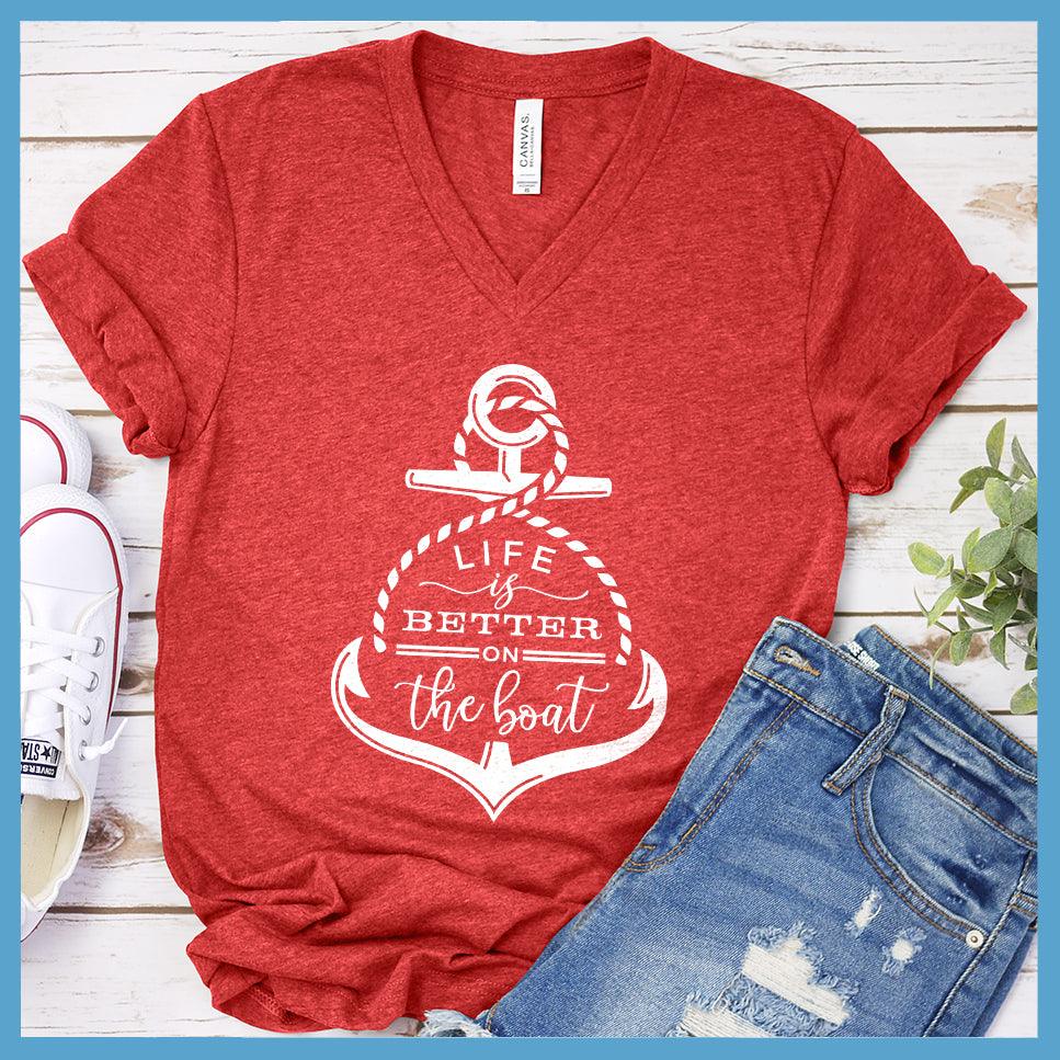 Life Is Better On The Boat V-neck - Brooke & Belle